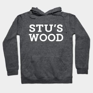 Stu's Wood - White Logo Hoodie